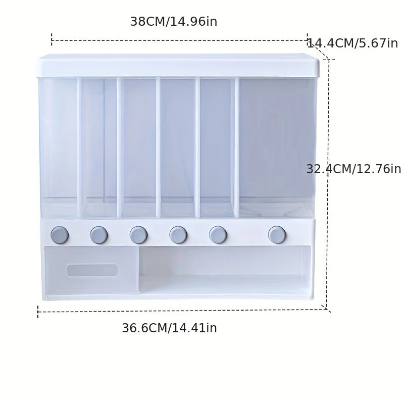 Un multi compartiment, distributeur de nourriture